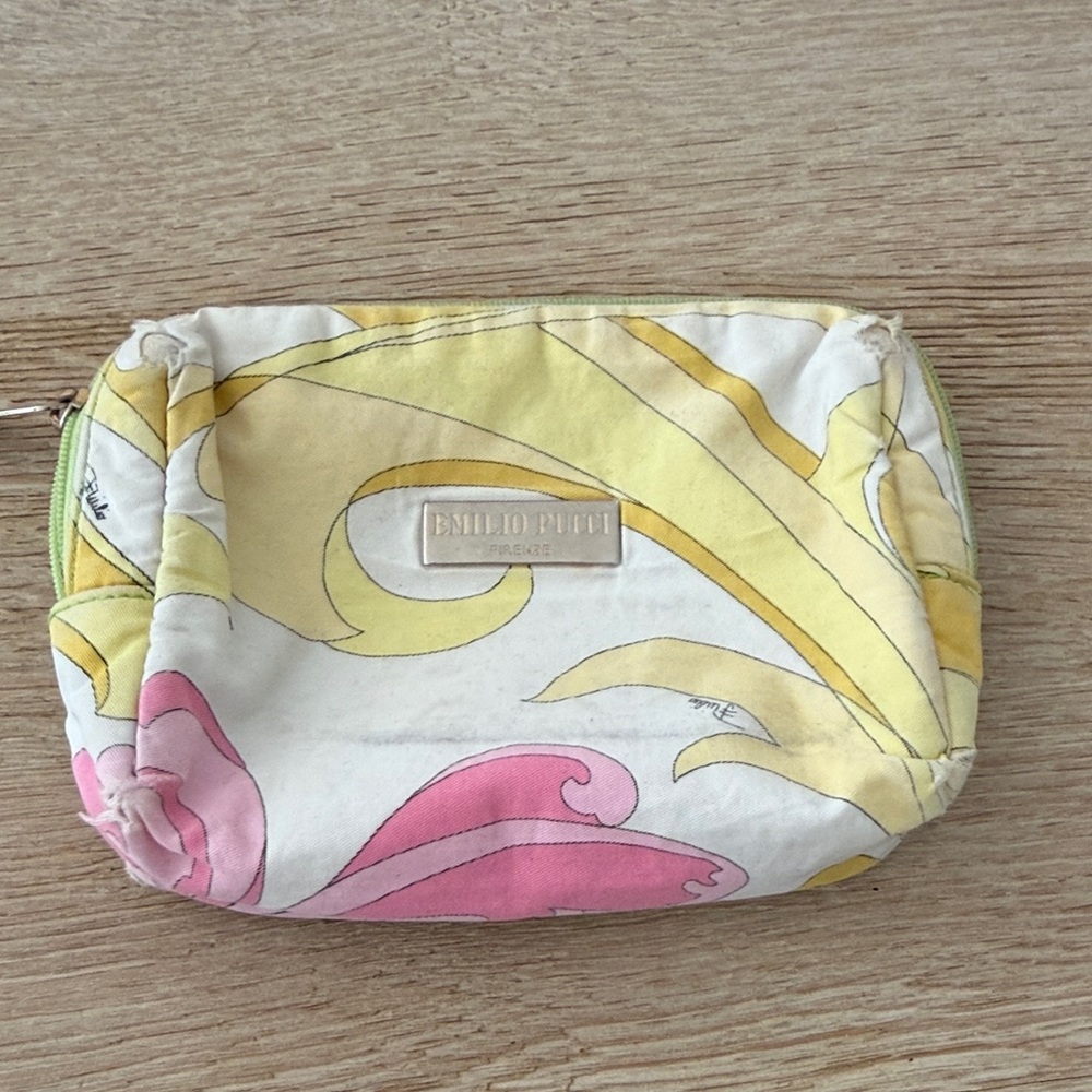 Vintage AUTHENTIC Emilio Pucci Pastel Swirl Pouch